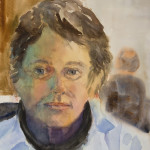 Self Portrait, Watercolor