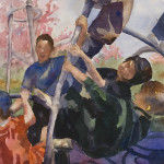 Study of Boys, 2012, Watercolor