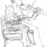 Violinist at Practice