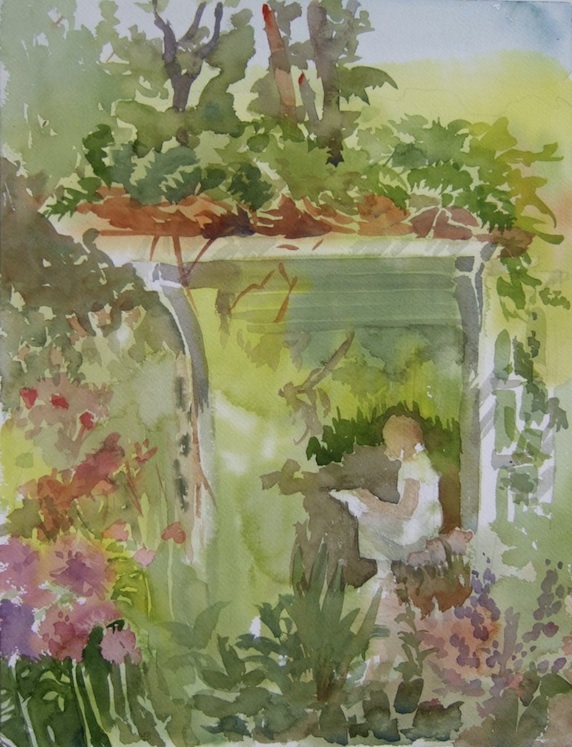 Under the Arbor, Watercolor