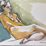 Woman in Green and Blue